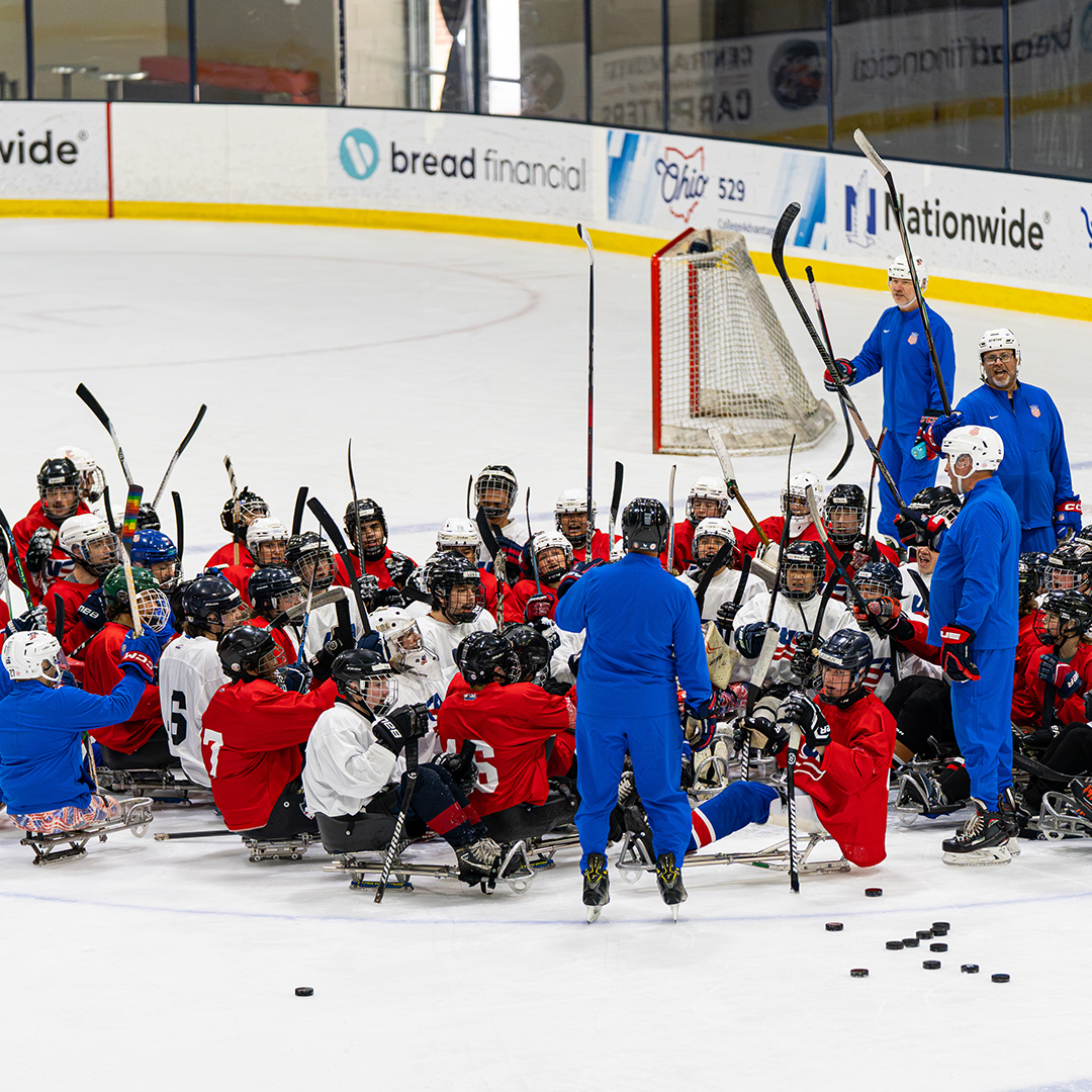 usahockey's tweet photo. Kicking off the final day of the 2026 Sled Hockey Player Development Camp 👊

#USAHPDC https://t.co/c5SqgIEd1r