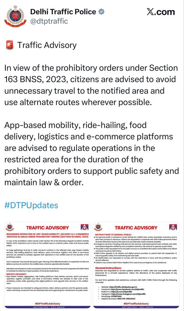MahuaMoitra's tweet photo. Am laughing as I fall asleep . @DelhiPolice  is running a comedy show…. Left hand doesn’t know what the right is doing!! https://t.co/fbSXRjV7Ax