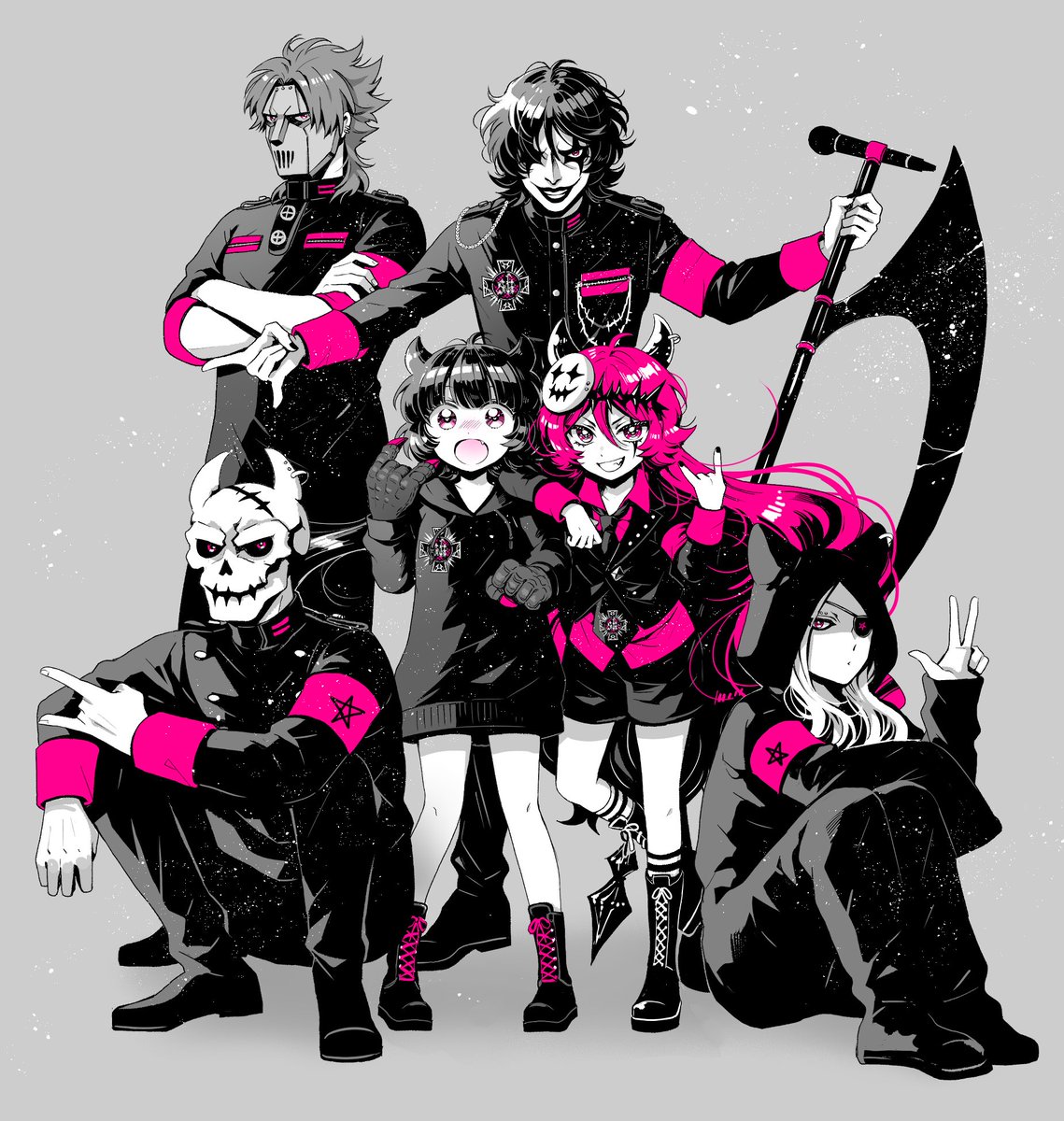 nakiringo's tweet photo. 乙女怪獣キャラメリゼ4話ご視聴ありがとうございました！スプリーキラー嬉しかったね〜クロたん（ステージぶっ壊したけどw）彼らの曲はサントラにも収録されてるので、気になった方はぜひ聴いてみてくださいね🤘😈 
https://t.co/mGHby3O5Qc

#乙女怪獣キャラメリゼ
#アニメリゼ https://t.co/FKkJCJJM73