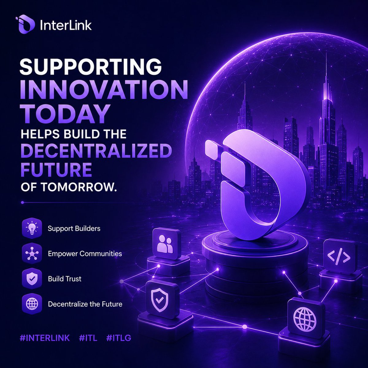 Droplesson's tweet photo. Supporting innovation today helps build the decentralized future of tomorrow.
#INTERLINK #ITL #ITLG 
@reina_itl 
@Crypto2Success0 
@inter_link https://t.co/q9jAaKRP4I