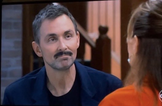 STEELK1969's tweet photo. Valentin tells Alexis it’s good to be a  🆓 man! 
Alexis quips, “For NOW at least!” 😂😂🤨
Girl cousin has ZERO faith this BAD BOY can keep his ass out of trouble! 😂😂🤨#Valexis #Valentin #Alexis #GH https://t.co/6UC5P2S6eG