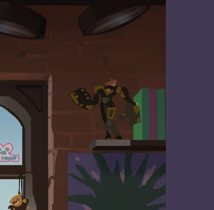 kiracrest02's tweet photo. of course killjoy's lesbian ass has a vi statue in her room https://t.co/JnAFYLMTky