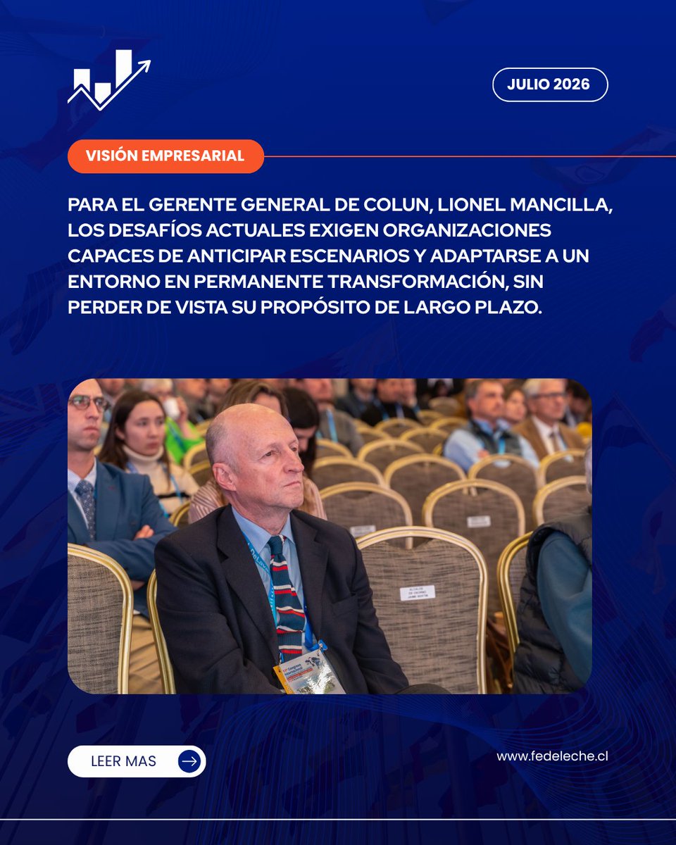 FedelecheFG's tweet photo. #País🇨🇱 En su 77° aniversario COLUN destacó su estrategia orientada a la innovación, la eficiencia y la sostenibilidad, manteniendo como eje central los valores cooperativos 

Nota completa en https://t.co/2KmoMGp9aE 📱
LINK https://t.co/QSbjSPlXrb

#leche #lecheros #lechechilena https://t.co/qXIEaXhBDm