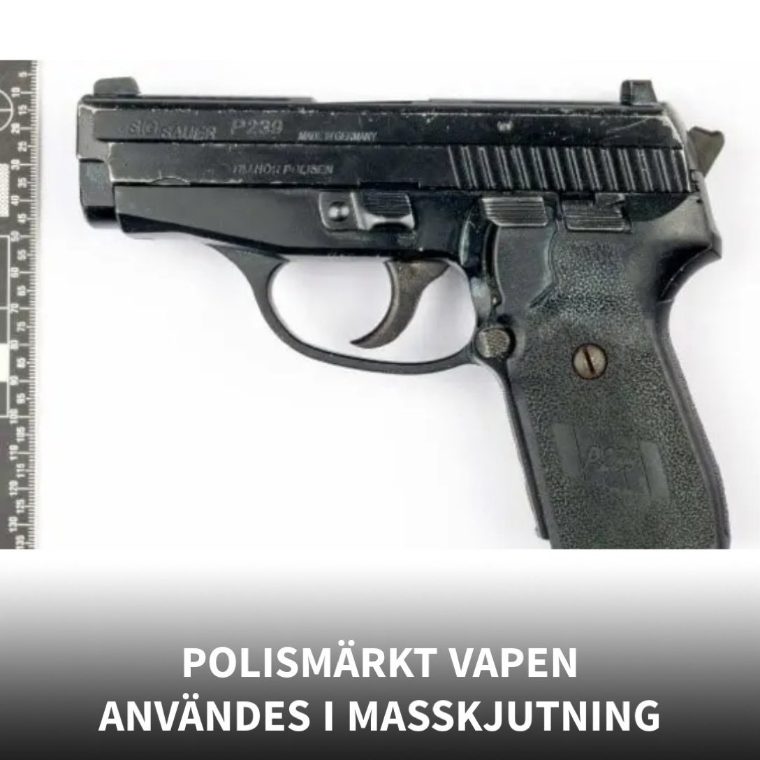 LtTorstenson's tweet photo. Beviset på att läckage teorin är korrekt. Polisen läcker vapen till kriminella. Minska polisens tillgång till vapen så minskar gängskjutningarna……………i alla fall om man använder samma retorik om polisen som polisen gör om legala vapenägare. https://t.co/XizqopIbxL