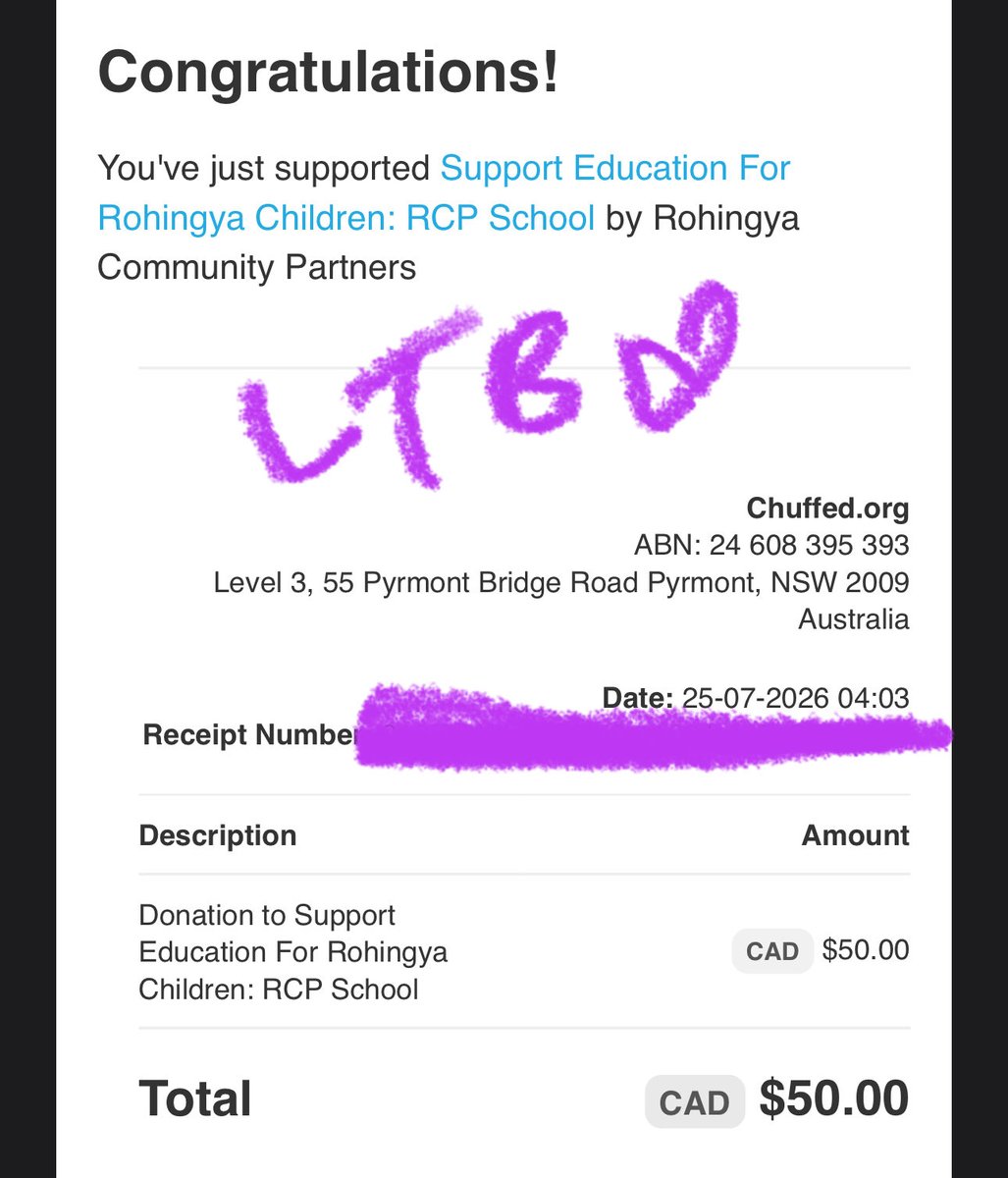 ayoBeLoud's tweet photo. Help support the Rohingya School initiative!
@solimullah757
Please match my donation if you can! Even a dollar can bring incredible change! ๐
#ARMYisPolitical
#BTSisPolitical https://t.co/GbOb5wBy66