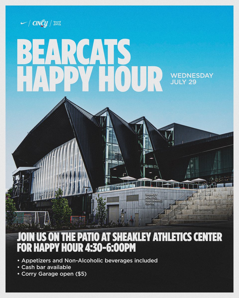 GoBEARCATS's tweet photo. 👀 We just opened 150 more spots for next week's @GoBearcatsFB Happy Hour! 👇

📅: https://t.co/oBsZKVdPOA https://t.co/uLipwAM3lI