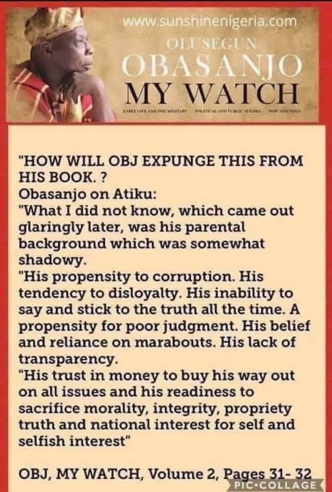Olabodeodus's tweet photo. @phrankangel Check this out again. Since @atiku we have forgotten. Is OBJ lying? https://t.co/eGLtu9Tgtt