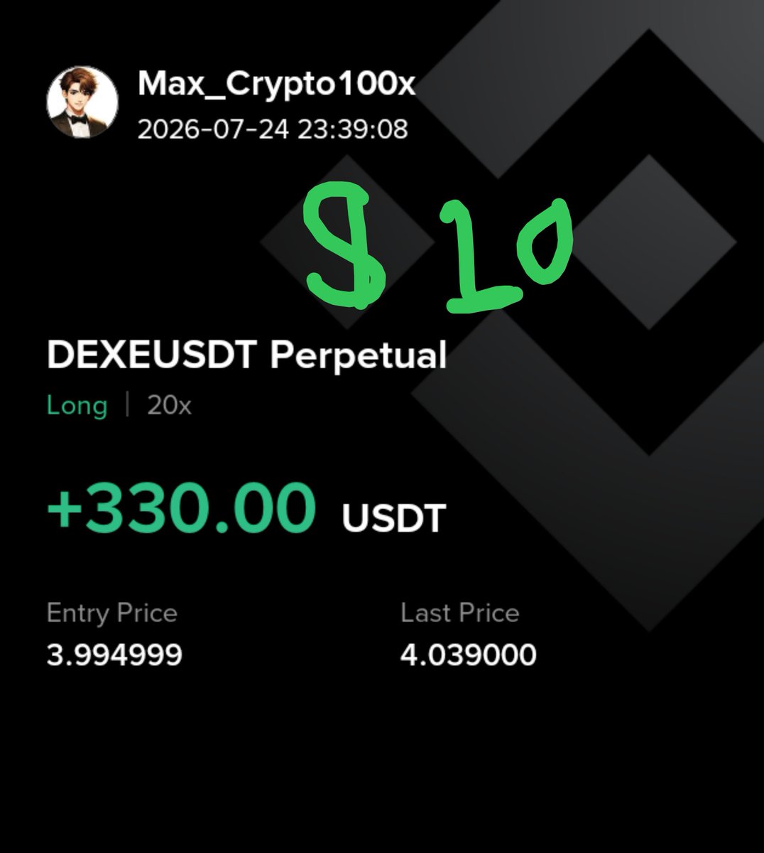 max_crypto100x's tweet photo. Hello everyone I'm max_crypto 100x in Binance 📉📈
#binance https://t.co/GW4Q5OJwmp