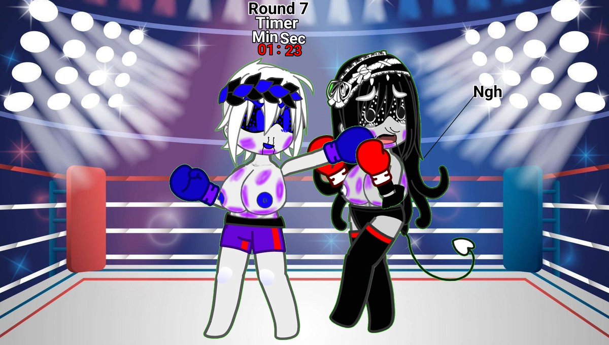 Ajayfighter95's tweet photo. And her punches were strong that is identically strong like noodles since she knew if she dose not train her strength her speed means nothing 
Nyx is my oc
Noodles belongs to @Popcorn_373 https://t.co/cxBVd5oMEL