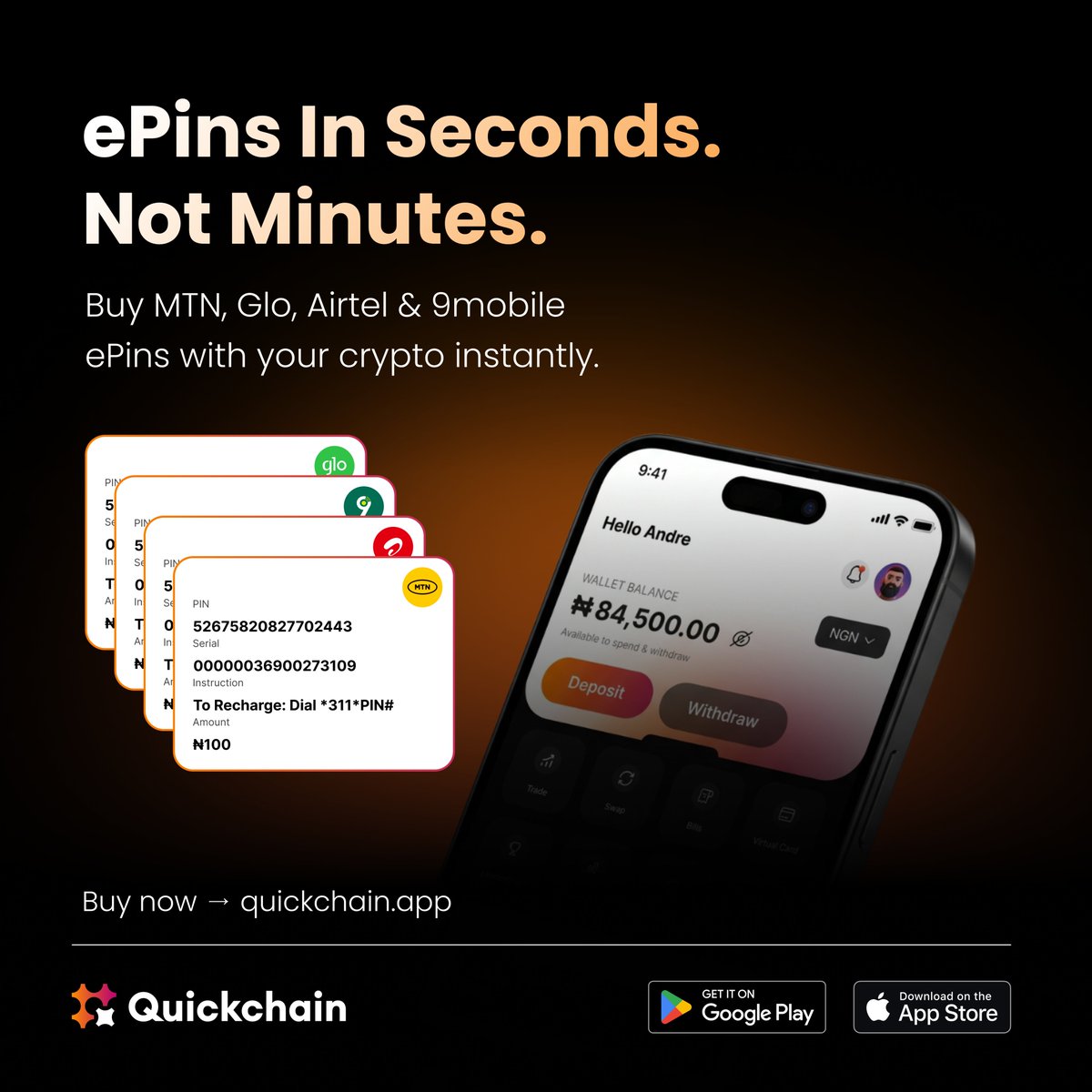 quickchainapp tweet picture