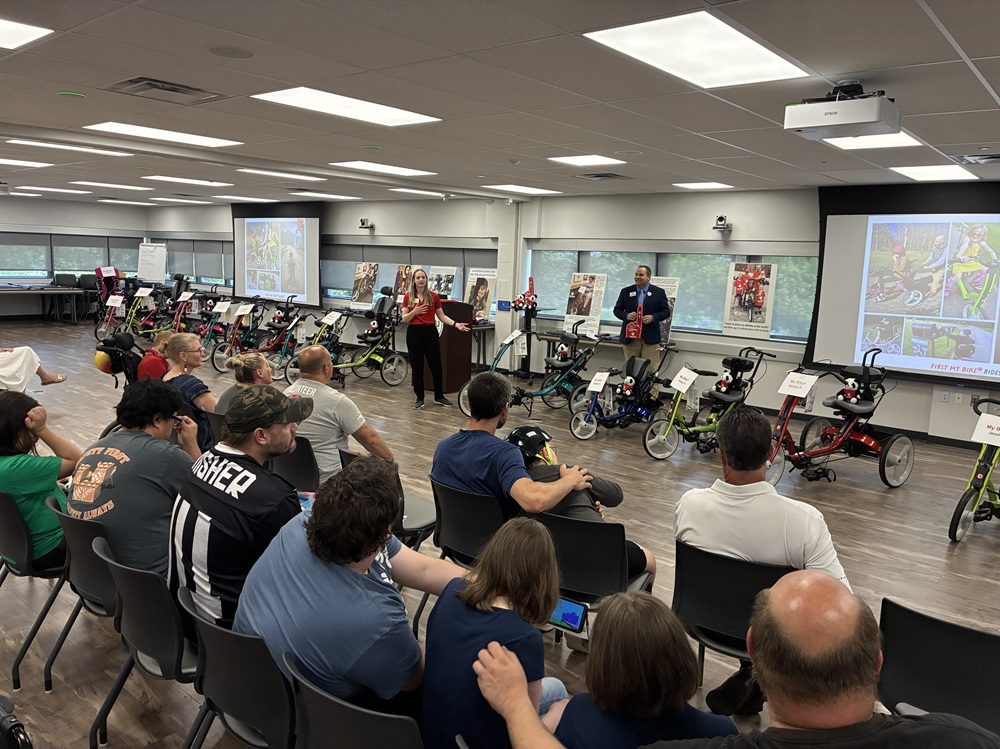 RepJFleming's tweet photo. It was amazing to see individuals with disabilities receive the gift of mobility through Variety, the Children’s Charity at an event this week at the Capital Area Intermediate Unit.

Thanks to Tom Baker and the leadership at Variety for making dreams come true! https://t.co/IDLXe1m0sG