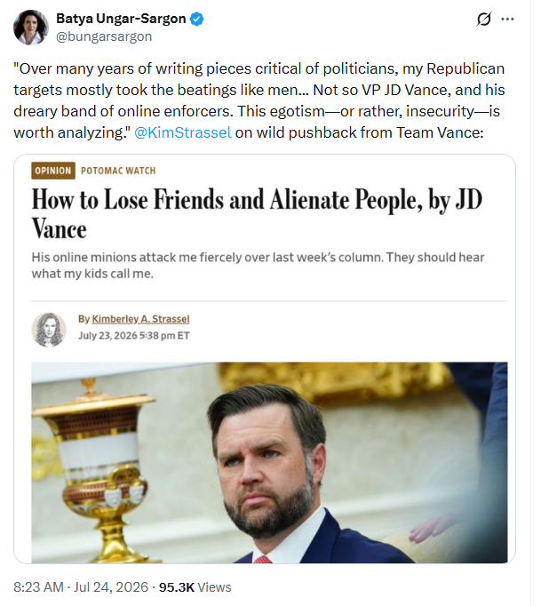 levantinterest's tweet photo. I prefer Marco Rubio, but I respect JD Vance.

He's self-made and a military veteran.  Hillbilly Elegy is a very thoughtful memoir and important history of (underdiscussed) Appalachian migration to the Midwest. https://t.co/bYzfeZe512
