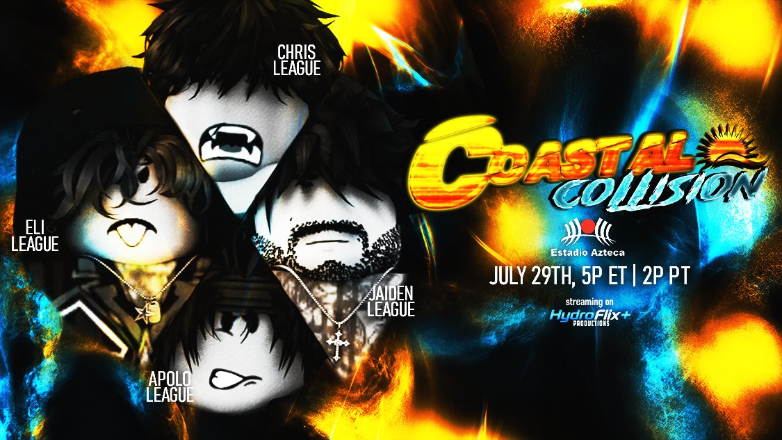 SurgeOnRoblox's tweet photo. LEAGUE vs LEAGUE vs LEAGUE vs LEAGUE 🌟

All four of these men ran through INTENSE qualifiers to reach this point, and now they all compete for the Surge! Championship N1C!

Ro-Wrestling's most prominent family boasts some of the BEST TALENT IN THE WORLD, and now we determine who of these four is the best!

In this battle between brothers, who walks out as the NEXT challenger to the Surge! Championship!?

@faintedthrone vs @FreeJaidenn vs @ApoloLeaguee vs @imlosinyou

#SURGE2026 #CoastalCollision2026