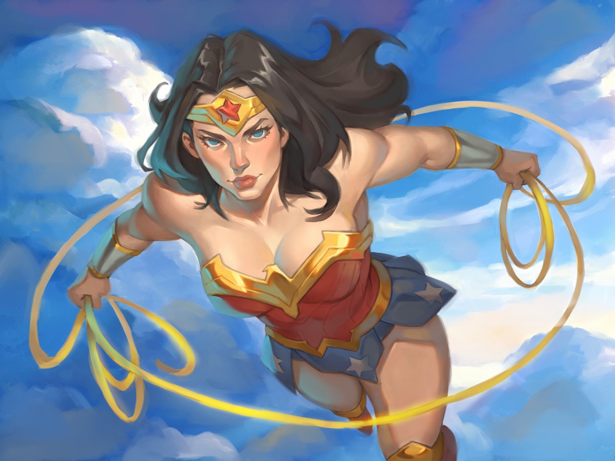 blazingwyrd's tweet photo. Wonder Woman by @Mick_CortesArt 

artstation/mick-cortes https://t.co/ryc7mWx76Y