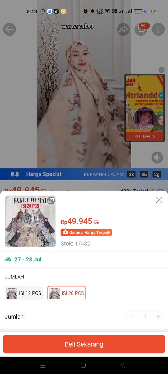 chaerunn2's tweet photo. PROMO PAYDAY SALE
CEPET
Koko 20rb https://t.co/UbxLg10eip
Sunscreen wardah https://t.co/13BrWGfyx4
Mukena diario https://t.co/SOi4tXKjGA
Minyak kayu putih 120ml https://t.co/Tc5wuAXeVw
Mukena isi 20 https://t.co/JcYR51IvFB
Spidol isi 20 https://t.co/NcesCyVyjZ
#promoshopee https://t.co/crnwUPVoJA
