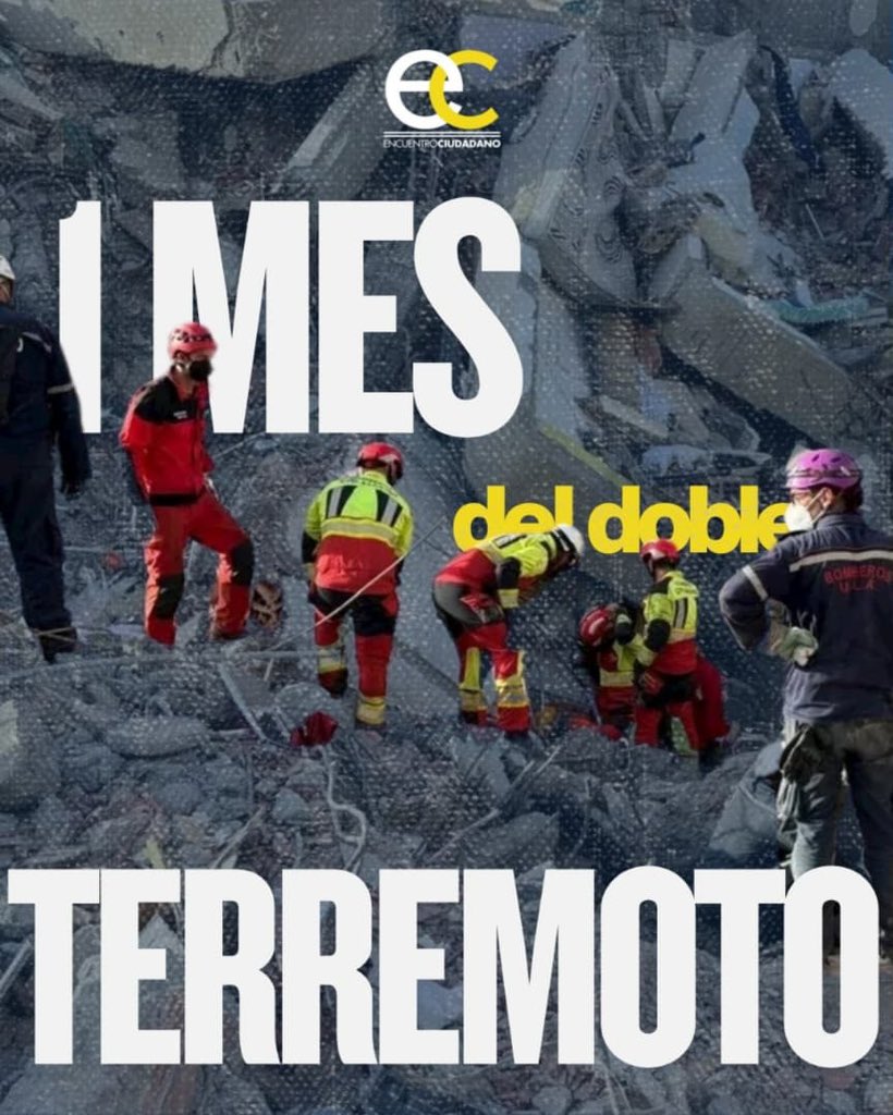 EnCiudadanoVzla's tweet photo. A un mes del doble terremoto 🇻🇪 https://t.co/WkdU4QciL8