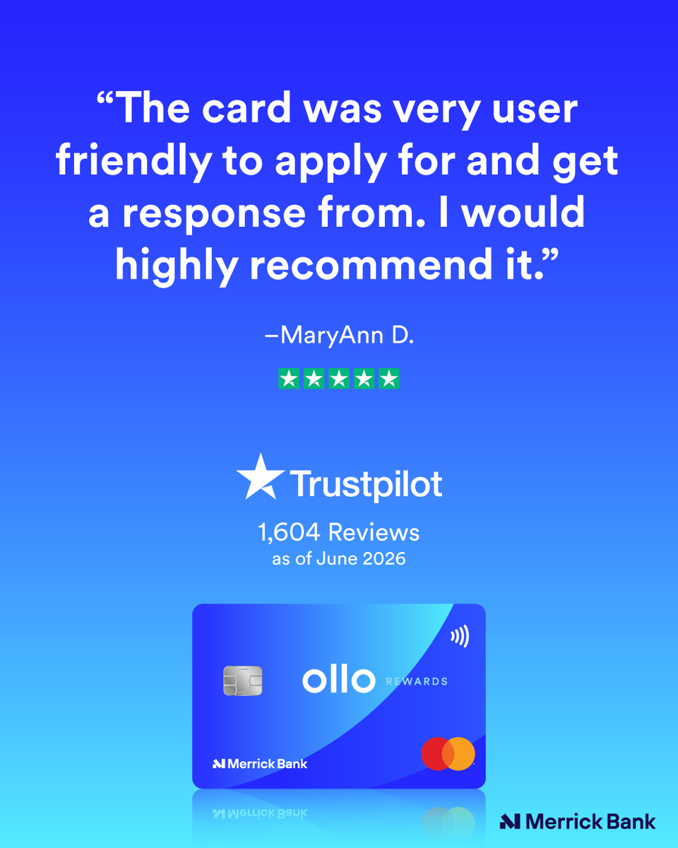 merrickbank's tweet photo. Thank you for sharing your experience, MaryAnn! We’re glad the application process felt simple and easy to navigate. We appreciate your recommendation and thank you for being part of the Ollo community. https://t.co/mZiRMBH7gH