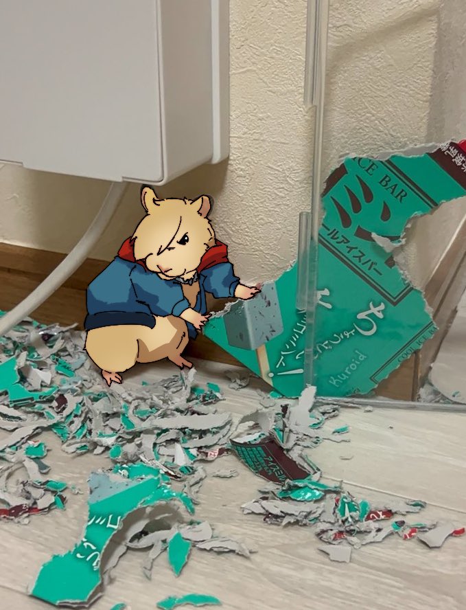 Kuroid_'s tweet photo. quit squeakin’ me off!!!!! 🐹🥊 https://t.co/pqU2JBSezS