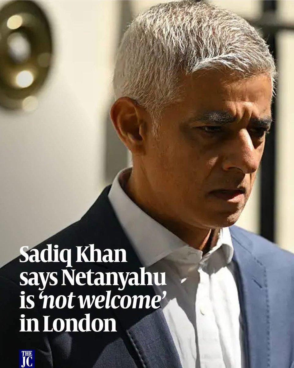 jalelouerghi's tweet photo. Mayor of london #Sadiq_khan says Netanyahu is not welcome in #London https://t.co/EgHaUCQ3ss