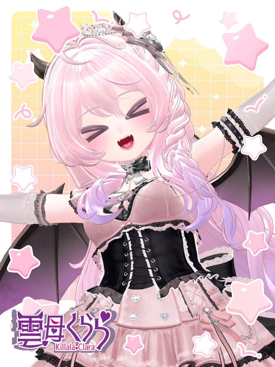 KillalaClara's tweet photo. #おはようVTuber 

おはひめ 𓆩😈𓆪
今日も暑くなりそう❗️☀️

11時からYouTubeで同時視聴するよ✨
詳しくは引用元を見てね👇 https://t.co/ym8qqBnqHa