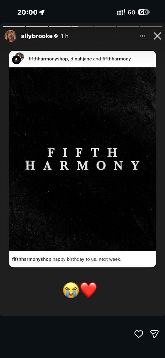mafia5harmony_'s tweet photo. Publicação das meninas no story sobre o “Fifth Harmony Shop”:

Ally: 😭❤️
Dinah: 🦋7.27
Normani: Muito animada para vocês colocarem as mãos nesses mimos de aniversário https://t.co/kapBxmDl1j