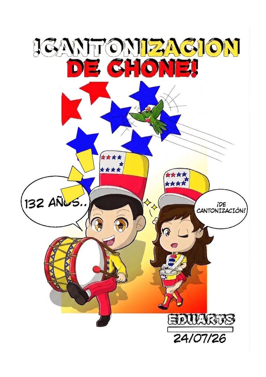 UltimateeduA's tweet photo. 🤍💛❤🎆 ¡CANTONIZACIÓN 𝐃𝐄 𝐂𝐇𝐎𝐍𝐄! 🤍💛❤🎆 
#Arte ✏️
#Digital 👨🏻‍🎨🧑‍💻
#Dibujo 📝
#Coloreado  🖍️
#Diseño 💃🏻
#Personajeúnico 👤
#Eduardo 🤠
#Camila 👩🏻
#Chone 🤍💛❤️🍊⚔️
#Jardíndemujeresbellas 👩🏻💃🏻
#Hombresvalientesytrabajadores 👨🏻💪🏻
#UltimateEduarts 🧑🏻‍🎨🧑🏻‍💻
#Anime 🧒🏻👧🏻👀
#Chibi 😇 https://t.co/AsnLEIBk8h