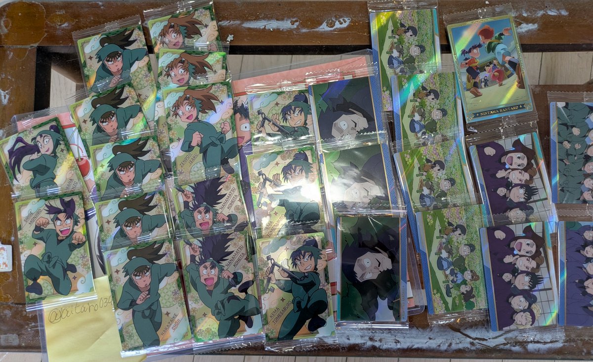 aitaro0393's tweet photo. 〈交換〉忍たま　ウエハース　カード
譲→画像の通り　乱太郎、きり丸、しんべヱ、土井、尾浜、不破、立花、潮江、中在家、七松、善法寺、食満、山田、2年、4年、5年、6年、KV1
求→竹谷、小松田、KV4　コンプ目的のため各1
⚠郵送交換のみ https://t.co/o9oNUUB1Bn
