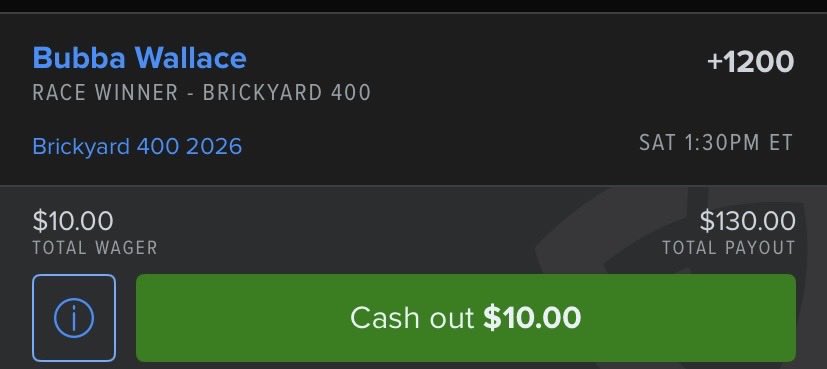 BenjiBob_in's tweet photo. YES I BET #NASCAR Too!! #BrickYard LFG!!!! https://t.co/HpdkCHKthK