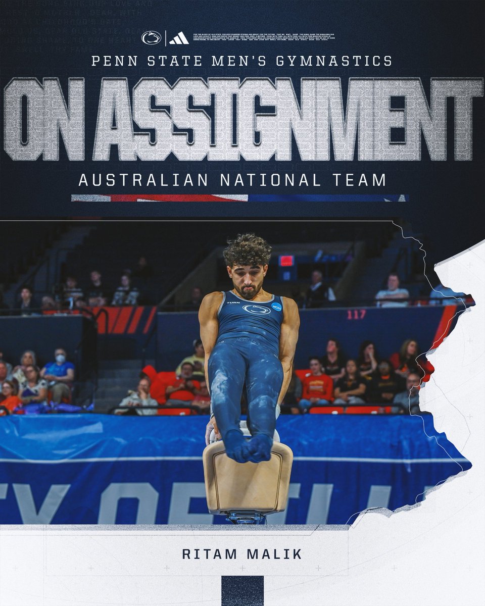 PennStateMGYM's tweet photo. UPDATE FROM GLASGOW 🇦🇺

Ritam Malik finished 8th in the All-Around qualifier, finished fifth in the pommel horse and high bar. His efforts earned @GymAustralia a bronze medal 👀

#WeAre https://t.co/9DYbwmgoUr