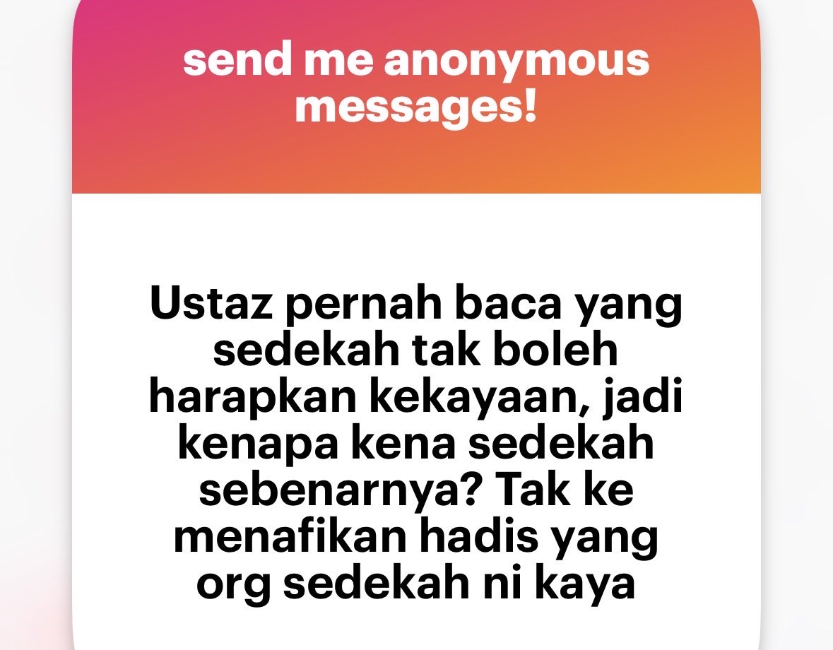 mnasrullah00's tweet photo. Sedekah takkan membuatkan kita menjadi miskin sama sekali.

Rezeki dah ditetapkan sejak kita dalam perut mak lagi. 

Namun, tujuan bersedekah bukanlah untuk jadi kaya. Tetapi, tujuannya adalah untuk mengikut suruhan Allah dan bermanfaat kepada masyarakat; disamping mengumpul pahala.