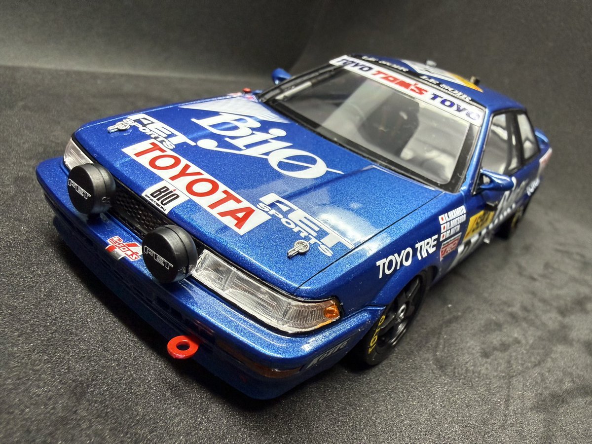 kiyobinbo_1971's tweet photo. #All_That_Competition_Car2026
#プラッツ #nunu #トヨタ #カローラレビン #AE92 '89Spa 24hours完成❗️
突然加工が必要となる箇所もありましたが無事完成
思いの外ベタっとした感じが良い♪
ボンネットピンはケイOfficeさんのもの使用、あとは素組です😃
製作中のいいね、ありがとうございました🙇 https://t.co/xNTkZTXZpH