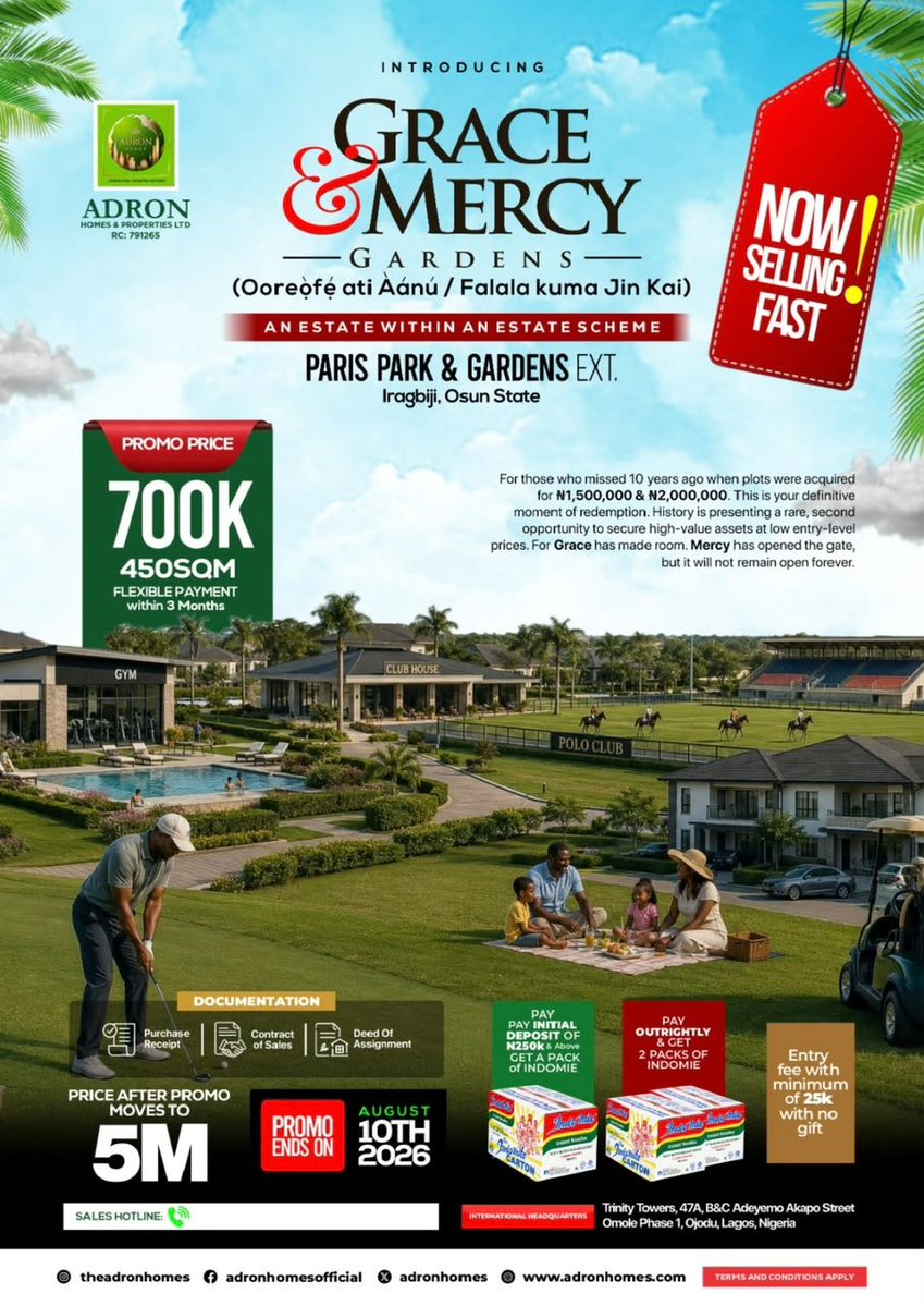 GMAIDSUSTAeb's tweet photo. Have you been looking for land Banking opportunities, Grace and Mercy estate Best product that suit your need. https://t.co/mohXshr7Dd