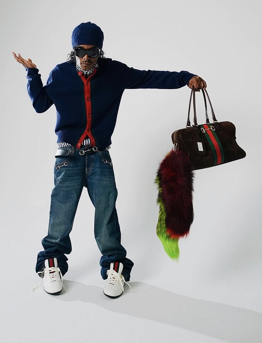 HardestFitPics's tweet photo. Lil Uzi vert in full Gucci (2026) https://t.co/b4hTSol3rz