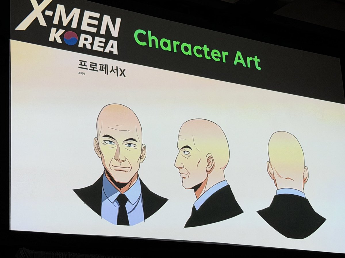 laughingplace's tweet photo. First look at Yeong-seo Go, just mentored and Professor X from X-Men Korea. #MarvelComics #SDCC2026 https://t.co/XhkZYxmqWG