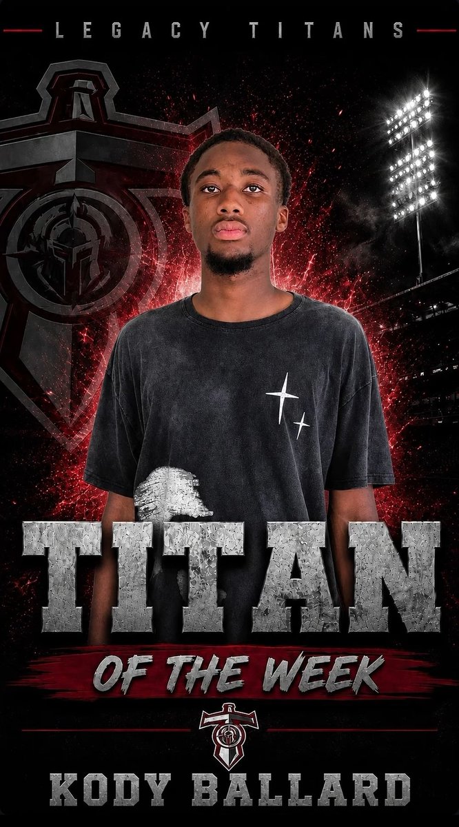 LegacyTitansFB's tweet photo. Titan of the Week selections 🫡: 
Eli Kelly @EliKelly2027 
Treynell Rivers @Treynellrivers 
Kody Ballard @Kody_1z https://t.co/wbEMQ6nJvd