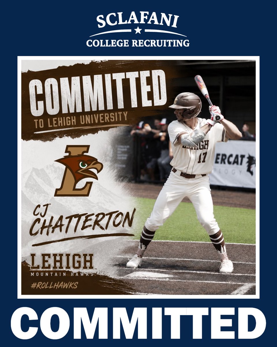 SCRprospects's tweet photo. Congratulations to transfer CJ Chatterton (@cj_chatterton) on his commitment to Lehigh University (@LehighBaseball)!
CJ is an athletic middle infielder with fantastic speed and advanced bat-to-ball skills. A 6.4 runner, he impacts the game on both sides of the ball with his range, instincts, and aggressiveness on the bases. Defensively, he shows soft hands, reliable actions, and the ability to stay up the middle. At the plate, he consistently finds the barrel, controls the strike zone, and projects as a high-average hitter who puts pressure on defenses.
CJ has already proven himself at the collegiate level, earning ODAC Rookie of the Year honors, First Team All-ODAC at shortstop, and First Team VaSID All-State recognition during his freshman season.
A proven performer, CJ has the tools and experience to make an immediate impact at Lehigh. We're excited to follow his continued success and wish him the best of luck next season!