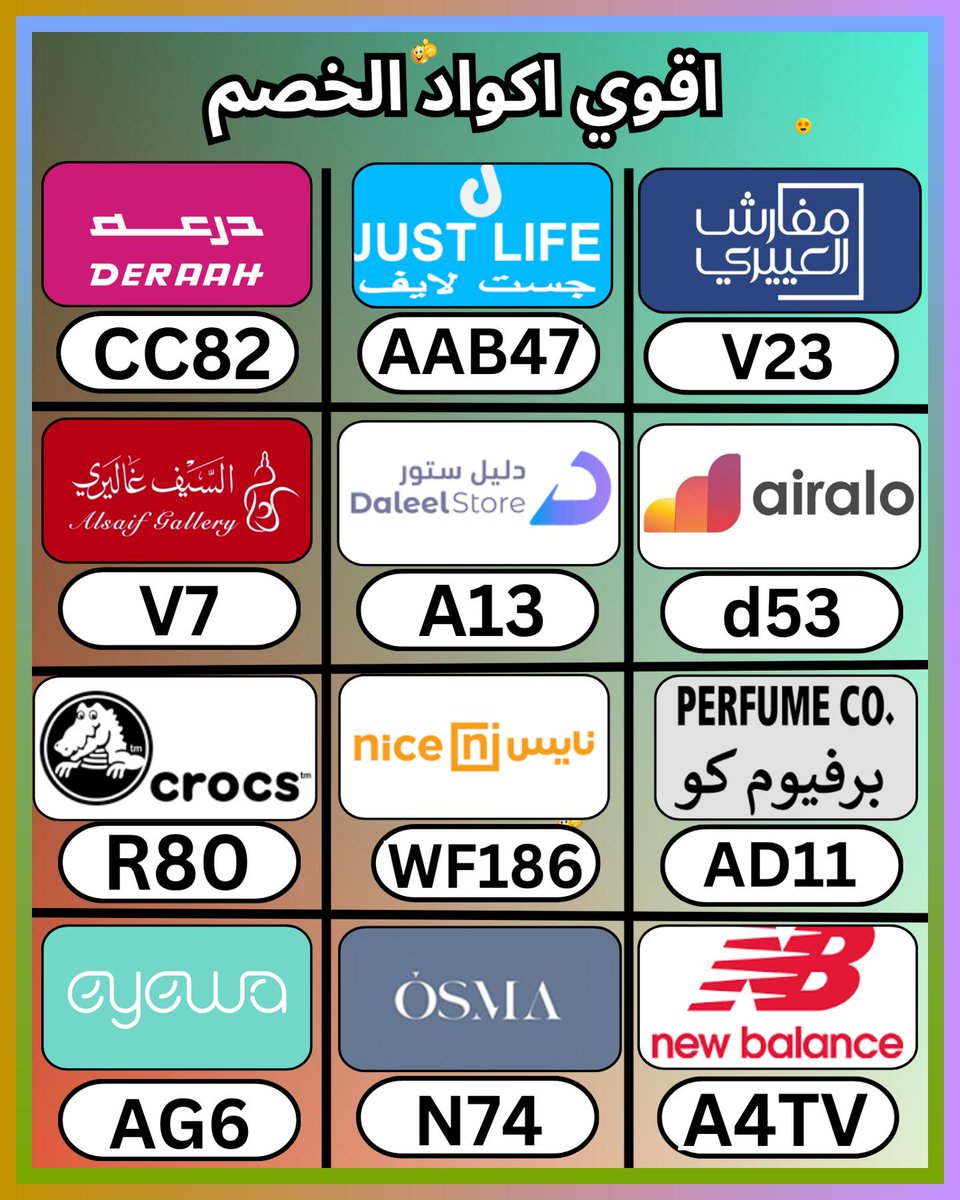 _ColiriosGold's tweet photo. في السعودية أبدأ من Perfume co discount coupon promo code co. ثم اوسما للعطور، وبعدها كود و خصم و كوبون، ثم مفارش العييري و دليل ستور و درعه و نايس و ايوا و ايرالو و السيف غاليري و جست لايف و كروكس و الامارات توصيل مجاني سريع و نيو بالانس
 ହଞଓଐ 🧉🚜 https://t.co/xfYqZImp5P