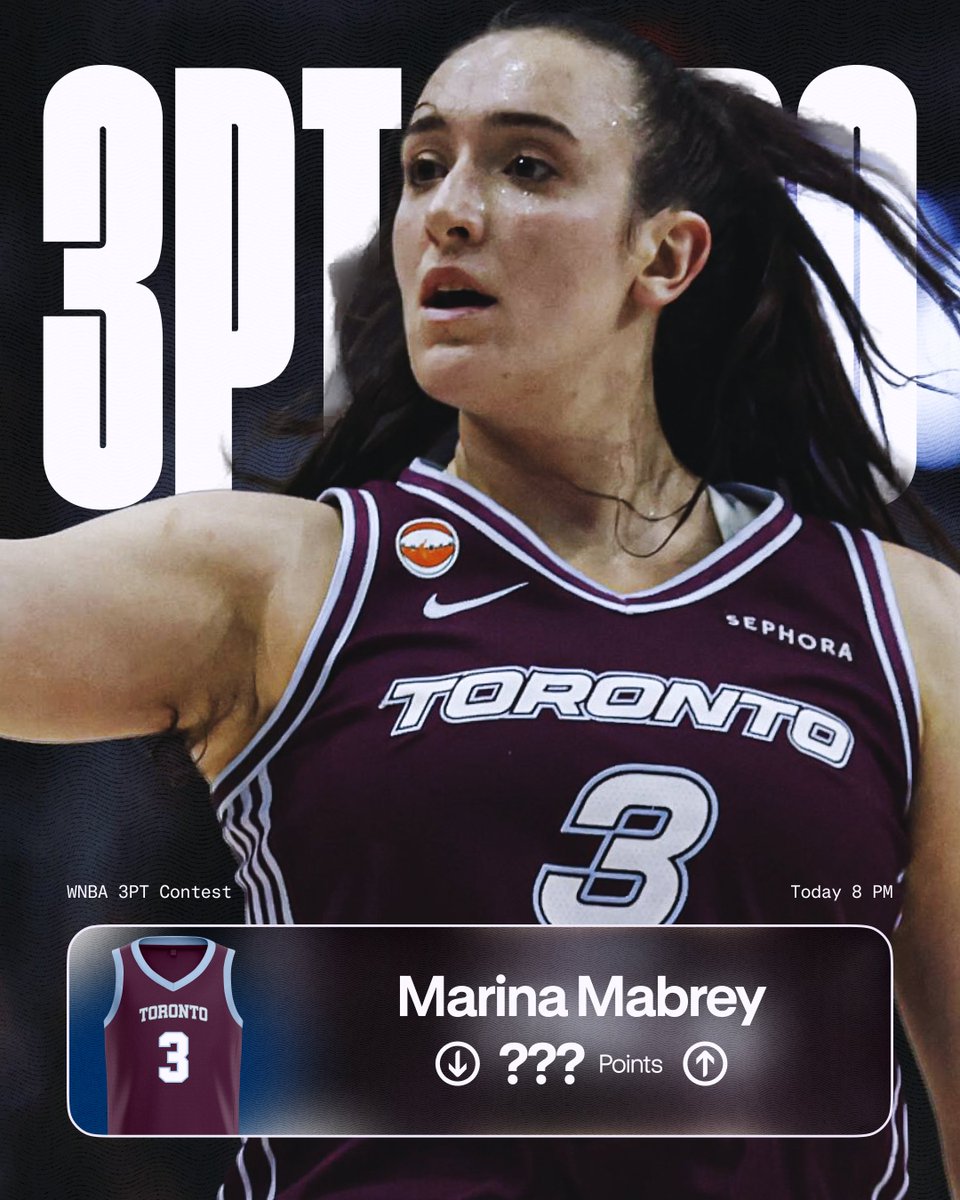 PrizePicks's tweet photo. 3-PT CONTEST HERO LOCKED 🏀

Each Marina Mabrey Point = 1 Bonus Lineup

How to Enter:

😈 Follow @PrizePicks
👍 Like + RT 
⬇️ Reply with your favorite WNBA GIF + #PrizePicksWNBA https://t.co/MVtl7MKciI