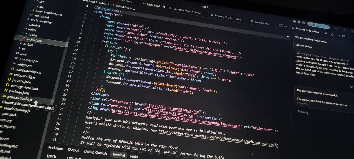 rxhilkhan_dev's tweet photo. Building Excentia from scratch.
My goal is to make AI feel like a natural layer of the web—not another chatbot you have to open in a separate tab. One step at a time.

#startup #founder #excentia #viralvídeo https://t.co/rnborRCNKJ
