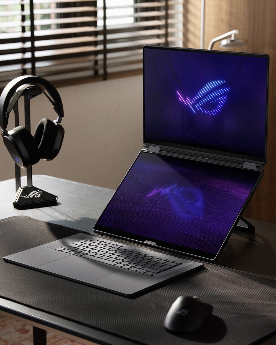 ASUS_ROGNA's tweet photo. Dual-Screen Mode turns the ROG Zephyrus Duo into a 21-inch+ workspace. More room, less alt-tabbing, built for the days you're juggling everything at once.
Learn more 👉 https://t.co/tuugXCQGzZ
#DuoItAll https://t.co/0ma6fwpU0r