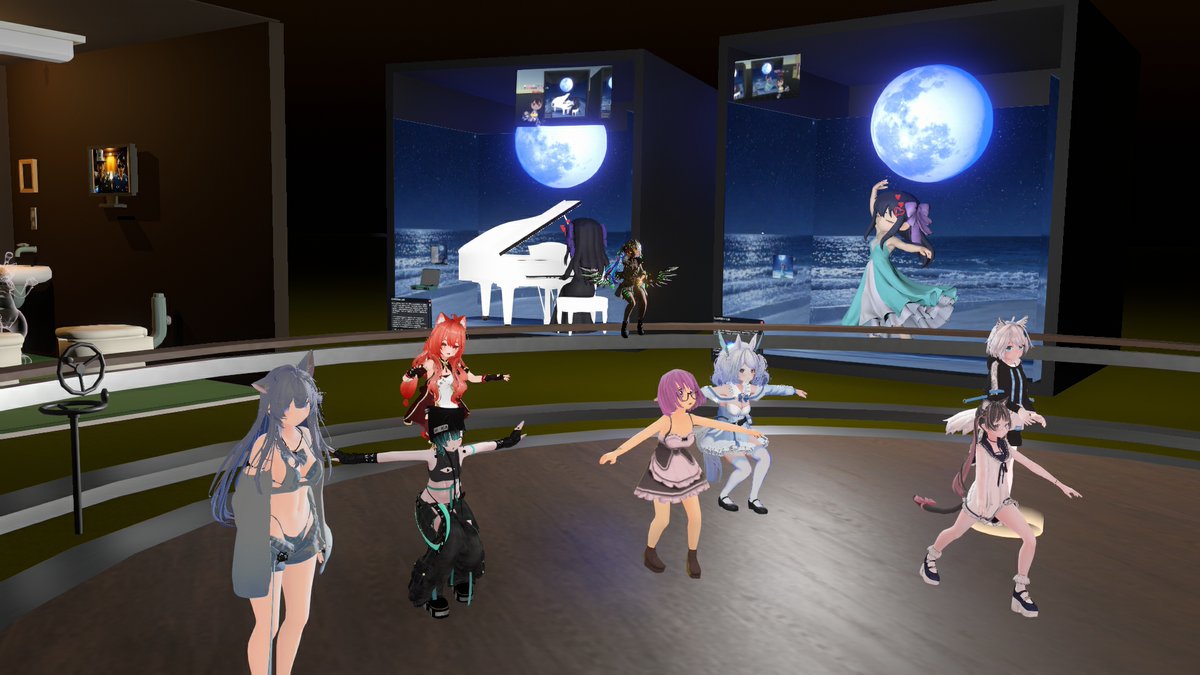 shizuku_vr's tweet photo. World : Creator Jam 373 - The Album
AM6:00~7:00
今日は #CreatorJam world で #どこでもラジオ体操 を行いました
Albumのジャケットを表現してみよう見たいな感じのJamだったようです
各場所絵の移動方法が凝っていてAlbumをジャンプゲートが開いたり↓
#Resoniteワールド紹介 #Resonite https://t.co/3s5tftBLKa