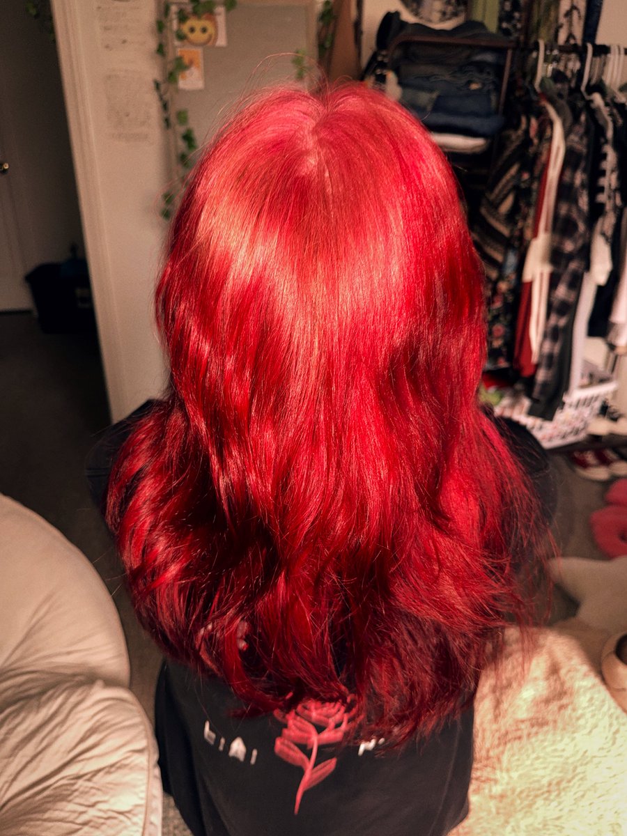 sunwoosbeans's tweet photo. Hair reveal the pink is a little splotchy but it okay 😛😛 https://t.co/nqSy1cSF31