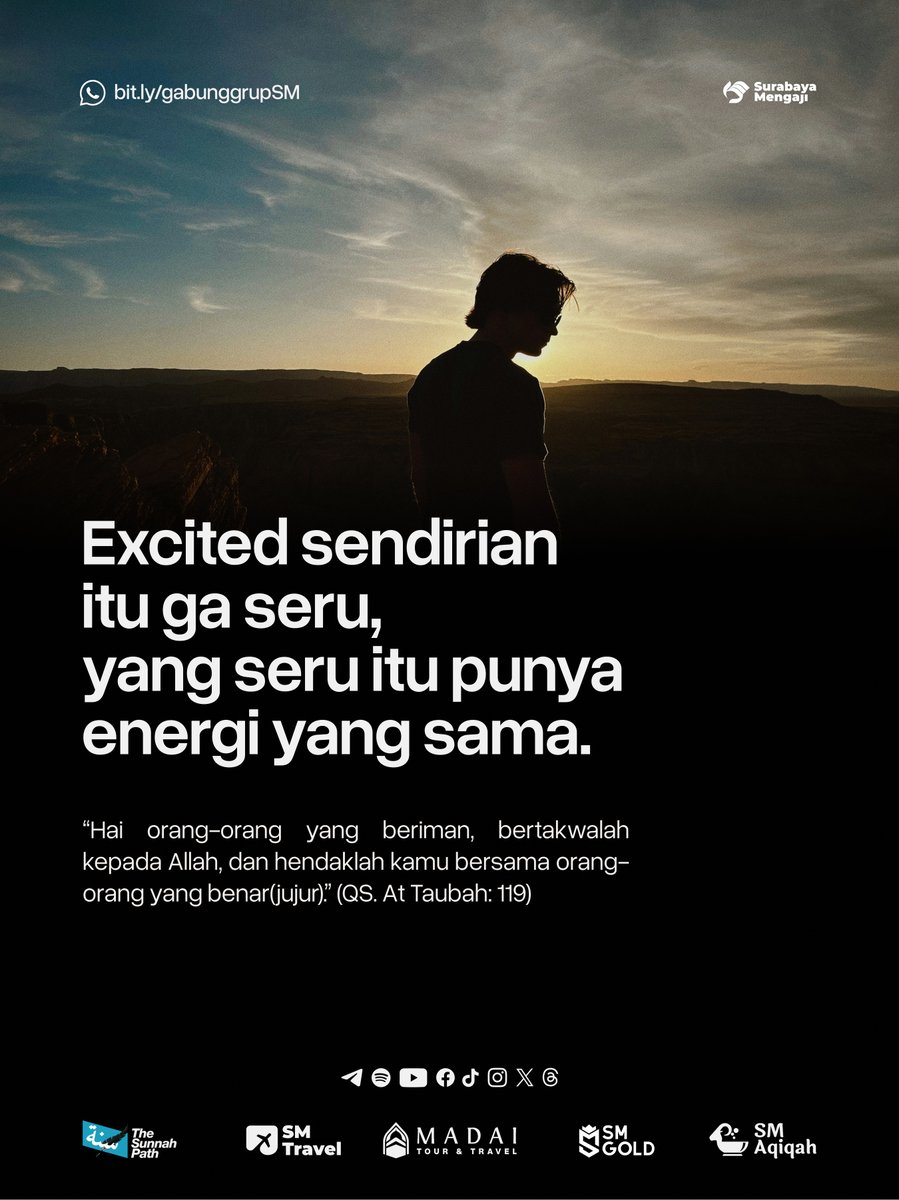 ysmo_id's tweet photo. “Seseorang akan mencocoki kebiasaan teman karibnya. Oleh karenanya, perhatikanlah siapa yang akan menjadi teman karib kalian”.  (HR. Abu Daud, dihasankan Syeikh Albani)

Dikutip dari : https://t.co/Af4lGn07K1 https://t.co/qSat6JDsdy
