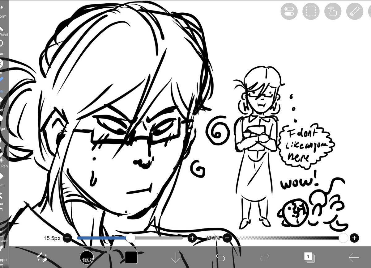 spyoomf's tweet photo. ms pauling headcanon , i think she chews on the inside of her cheek subconsciously https://t.co/pcQiVvsJW4
