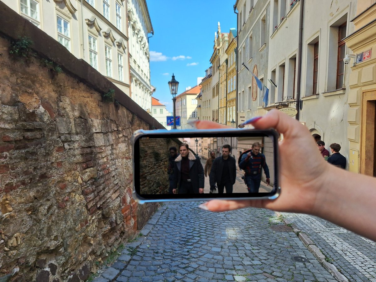 anak1nss's tweet photo. went to some #fatws locations today in Prague, 5 years too late but I DOOONT CAAARE i love you bucky barnes i love you sam wilson i hate you zemo and walker and kinda okay hoskins https://t.co/2NHRfXg2OP