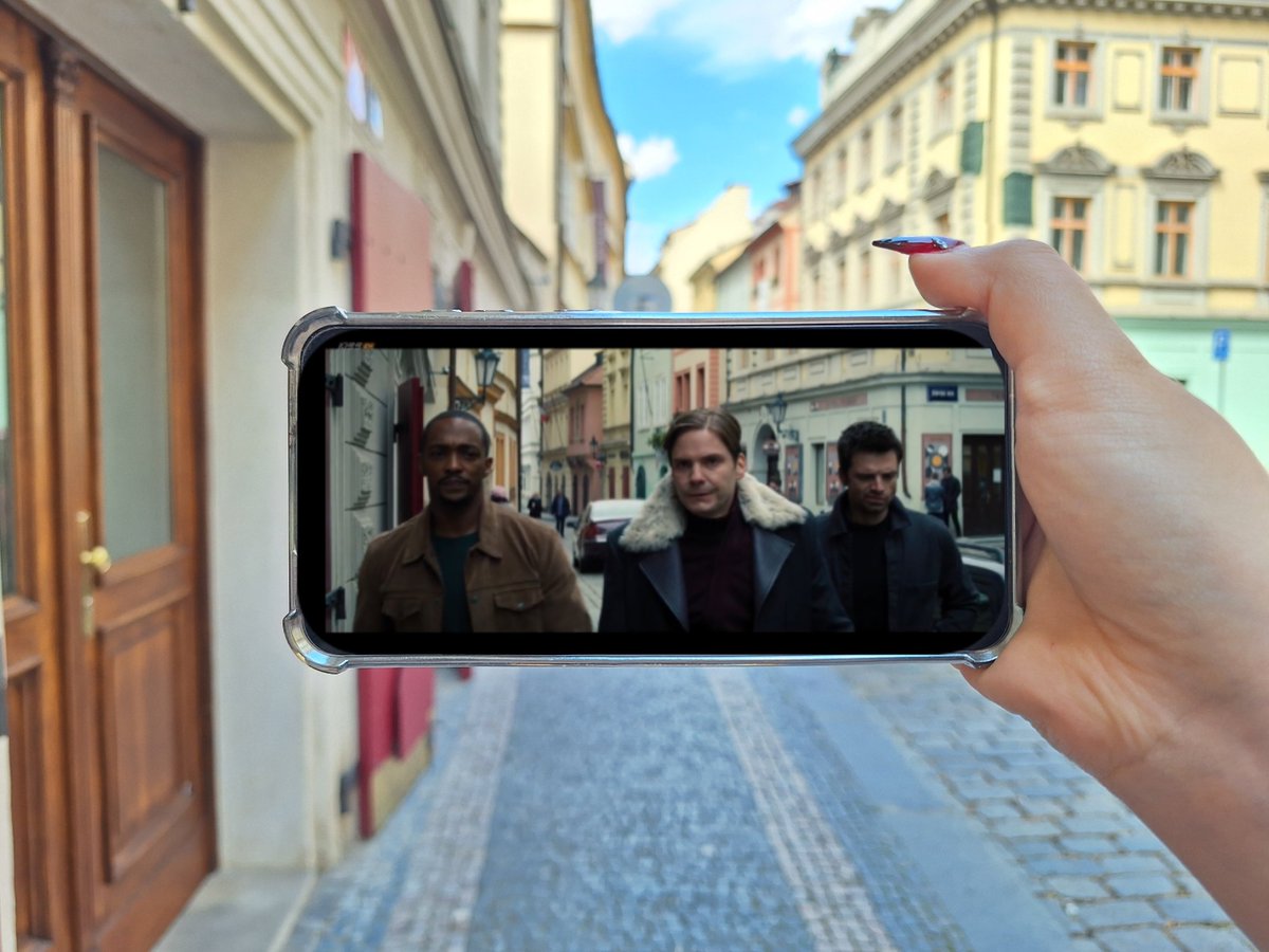 anak1nss's tweet photo. went to some #fatws locations today in Prague, 5 years too late but I DOOONT CAAARE i love you bucky barnes i love you sam wilson i hate you zemo and walker and kinda okay hoskins https://t.co/2NHRfXg2OP