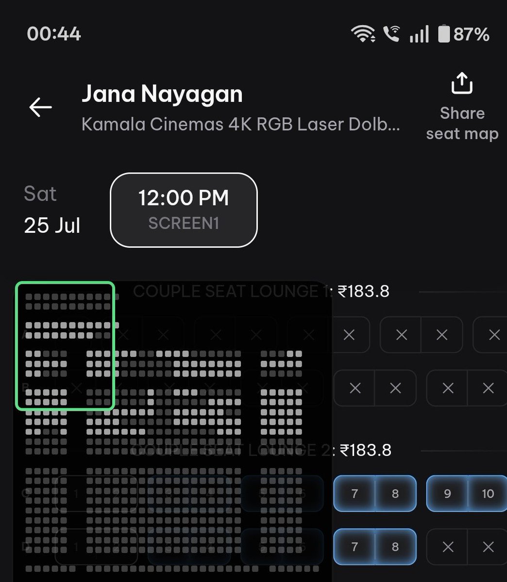 MSD_The_GOAT's tweet photo. @kamala_cinemas why blocking tickets and unblocking in untime. https://t.co/pSFMhenj4o