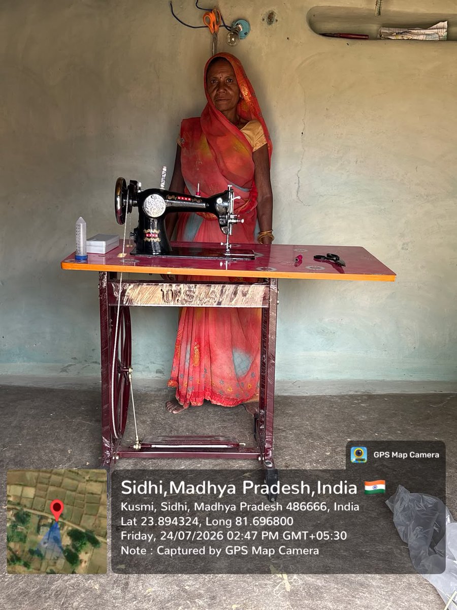 gssmp_org's tweet photo. कोटा वाटरशेड परियोजना के अंतर्गत आजीविका निधि से सिलाई मशीन प्राप्त करने वाली 5 महिलाओं से मुलाकात की गई। सभी ने मशीन खरीद ली है। धान रोपाई के बाद वे सिलाई कार्य शुरू करेंगी।
#महिला_सशक्तिकरण #आजीविका #वाटरशेड_विकास #ग्राम_सुधार_समिति https://t.co/ULI7By5PAf