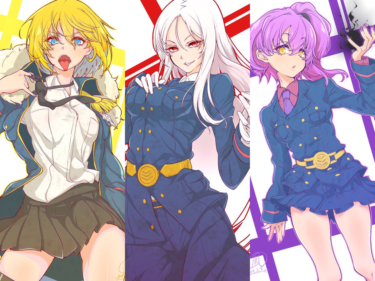 lam_7373's tweet photo. #tensura || #転スラ
Peak trio 🤝 Peak art 
💛🤍💜 https://t.co/yX2uczLLgO