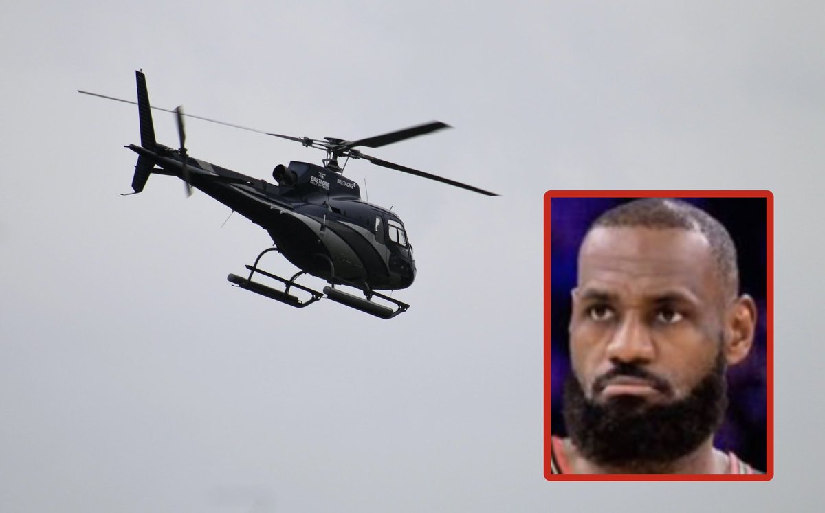 SaycheeseDGTL's tweet photo. LeBron James could reportedly live in New York while playing for the Philadelphia 76ers 

Shams notes it’s just a 45-minute helicopter ride from Manhattan to Philadelphia. 🚁 https://t.co/vvS1SxkaIv